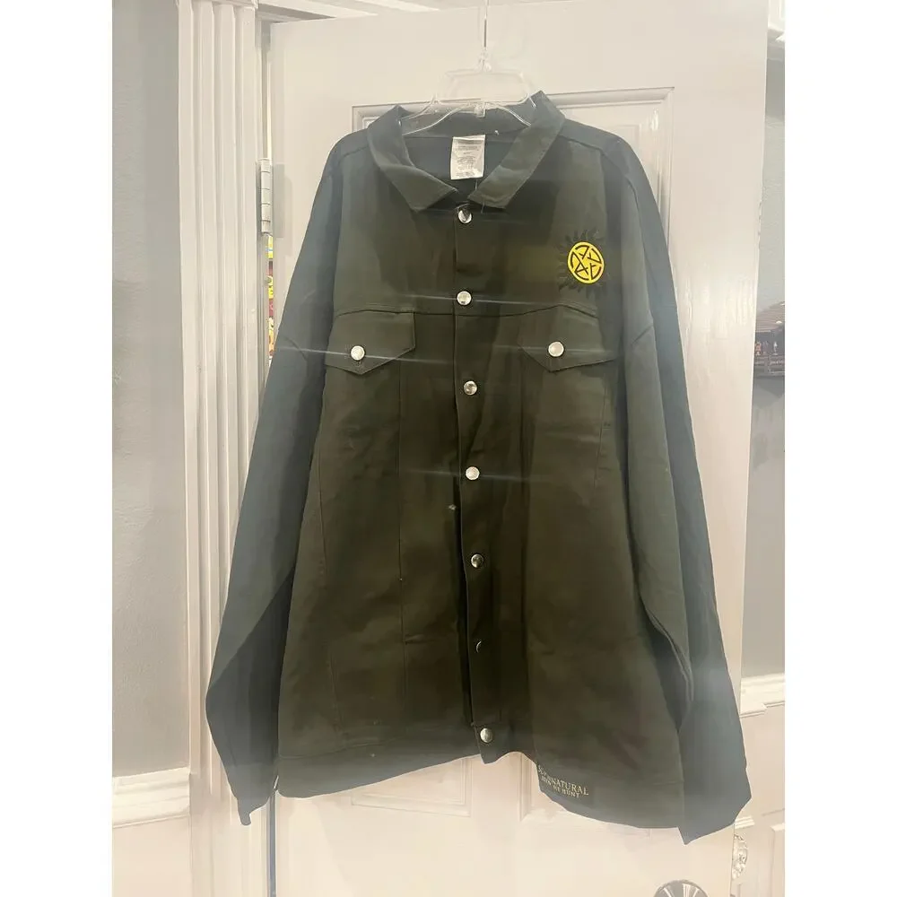 Supernatural Join The Hunt Jacket Men 3XL Military Green Grunge Winchesters Tv